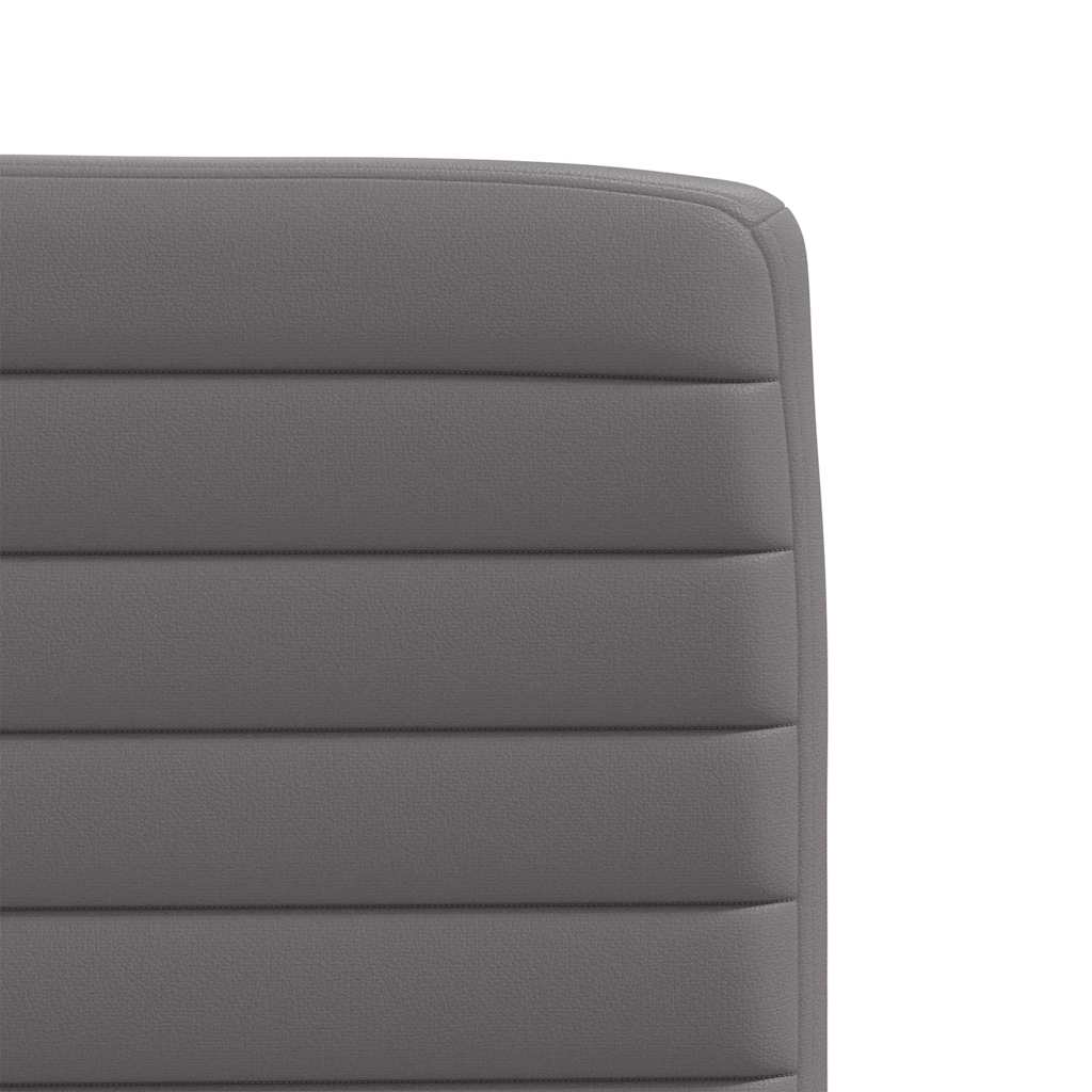 Sedie da Pranzo 6 pz in Similpelle Grigio