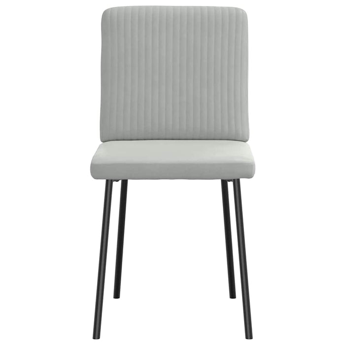 Sedie da Pranzo 6 pz Grigio Chiaro in Velluto 3315556
