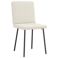 Sedie da Pranzo 6 pz Crema in Velluto 3315565