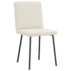 Sedie da Pranzo 6 pz Crema in Velluto 3315565