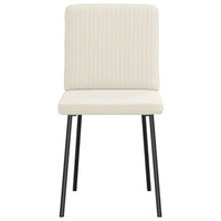 Sedie da Pranzo 6 pz Crema in Velluto 3315565