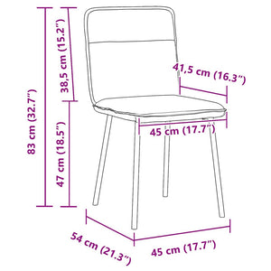 Sedie da Pranzo 6 pz Grigio Chiaro in Velluto