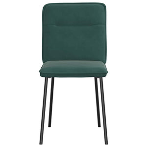 Sedie da Pranzo 6 pz Verde Scuro in Velluto 3315581