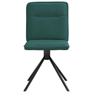 Sedie da Pranzo 6 pz Verde Scuro in Tessuto 3315607