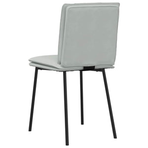 Sedie da Pranzo 6 pz Grigio Chiaro in Velluto 3315614