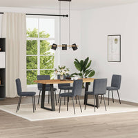 Sedie da Pranzo 6 pz Grigio Scuro in Velluto 3315615