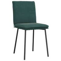 Sedie da Pranzo 6 pz Verde Scuro in Velluto 3315616