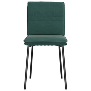 Sedie da Pranzo 6 pz Verde Scuro in Velluto 3315616