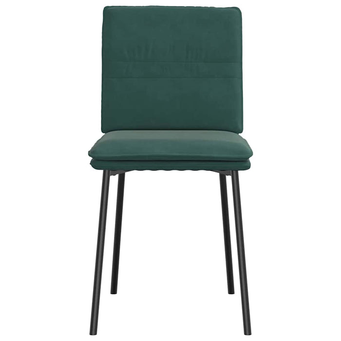 Sedie da Pranzo 6 pz Verde Scuro in Velluto 3315616