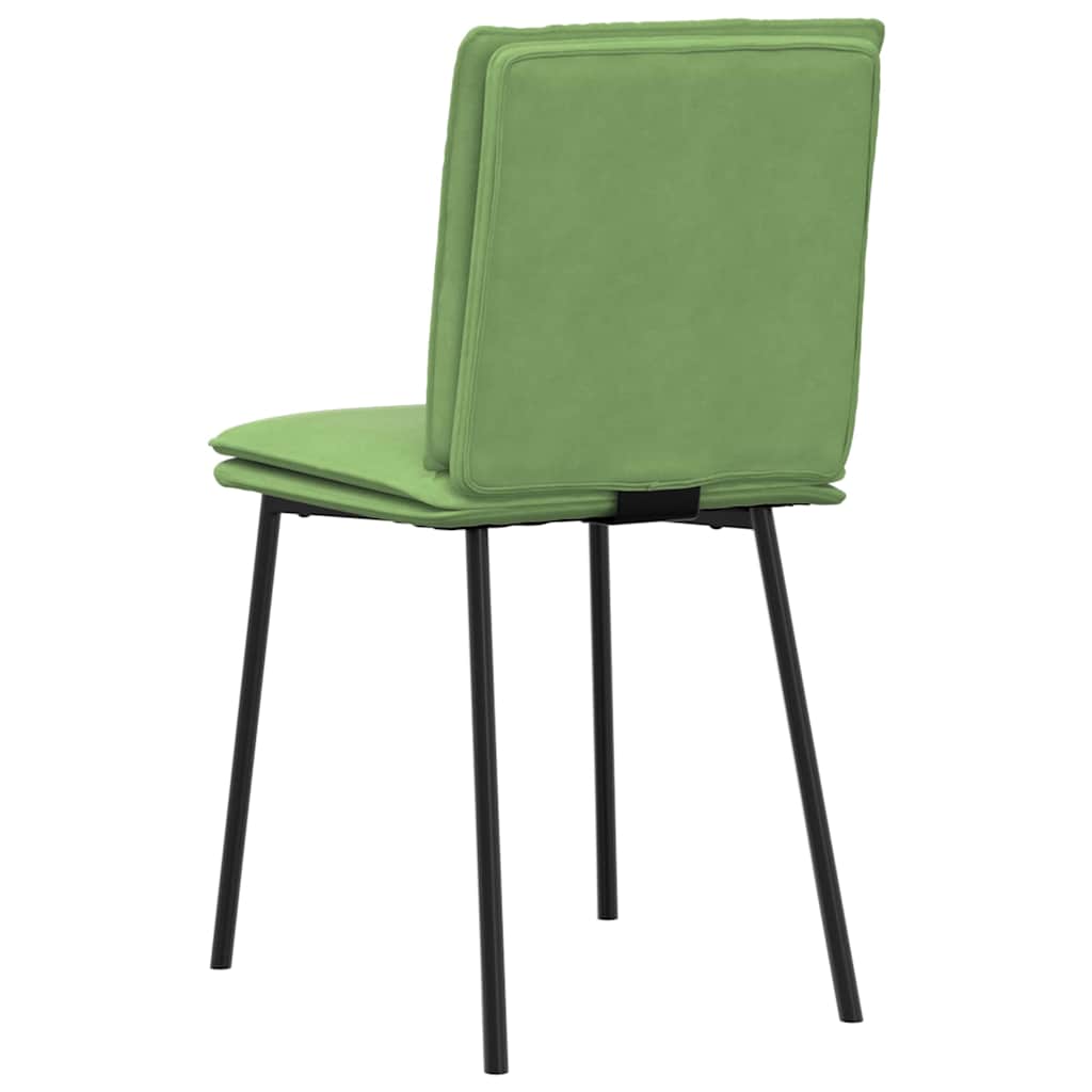 Sedie da Pranzo Girevoli 6 pz Verde Chiaro in Velluto 3315617
