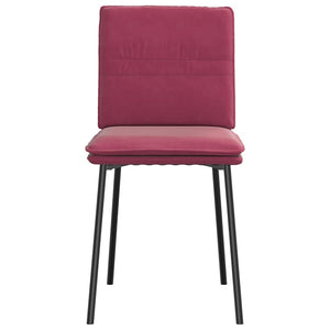 Sedie da Pranzo 6 pz Rosso Vino in Velluto 3315619