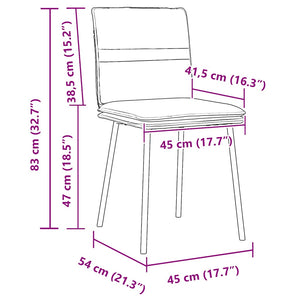 Sedie da Pranzo 6 pz Blu in Velluto 3315624