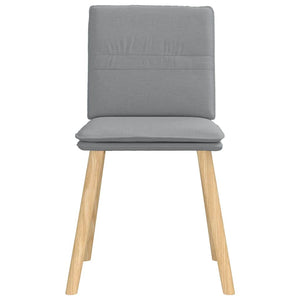 Sedie da Pranzo 6 pz Grigio Chiaro in Tessuto 3315625