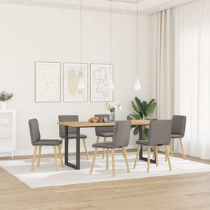 Sedie da Pranzo 6 pz Grigio Talpa in Tessuto 3315631