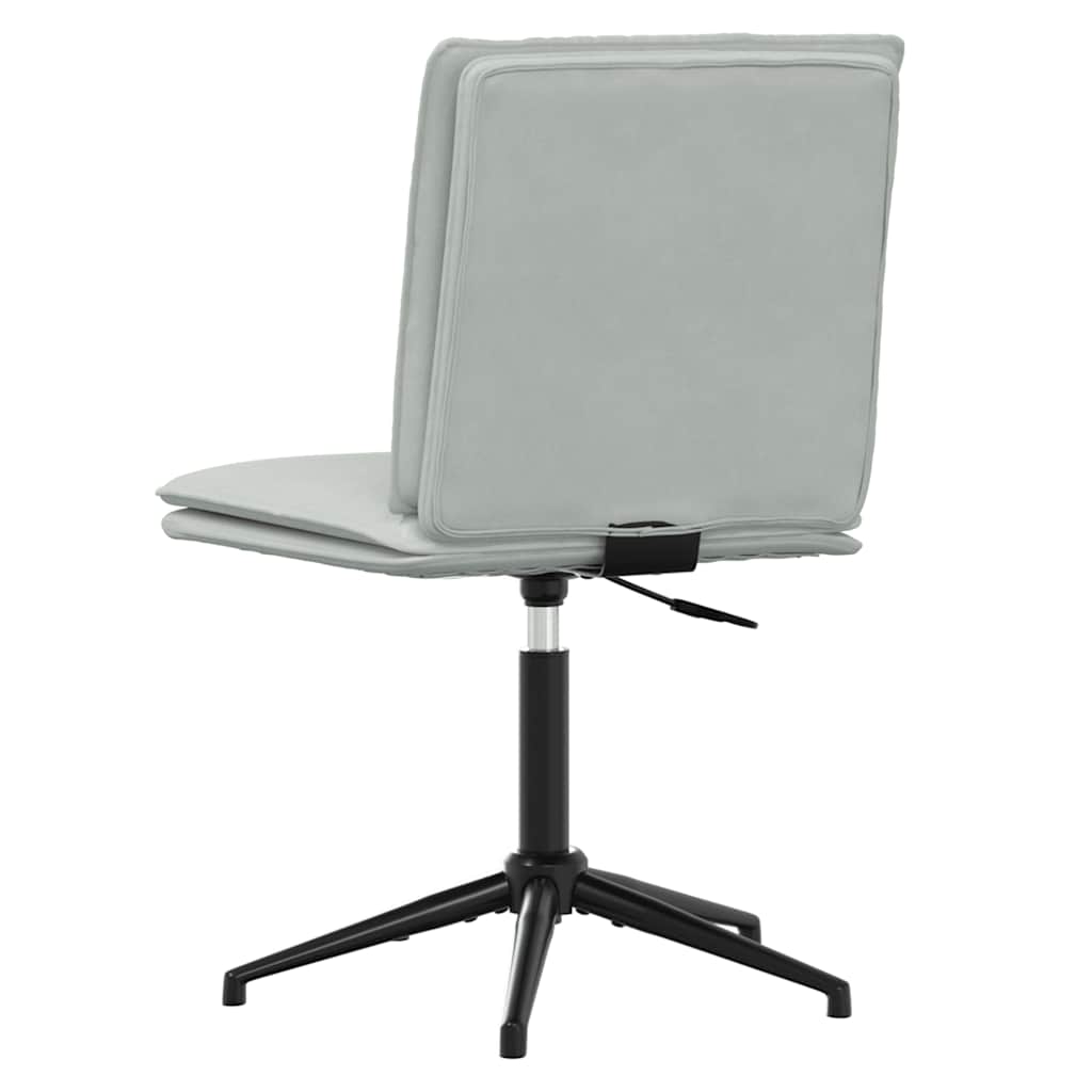 Sedie da Pranzo 4 pz Grigio Chiaro in Velluto 3315637