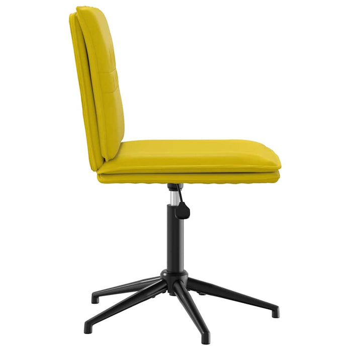 Sedie da Pranzo 4 pz Gialle in Velluto 3315644