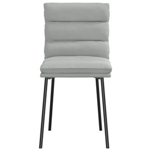 Sedie da Pranzo 6 pz Grigio Chiaro in Velluto 3315652