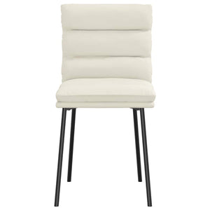 Sedie da Pranzo 6 pz Crema in Velluto 3315661