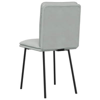 Sedie da Pranzo 6 pz Grigio Chiaro in Velluto 3315679