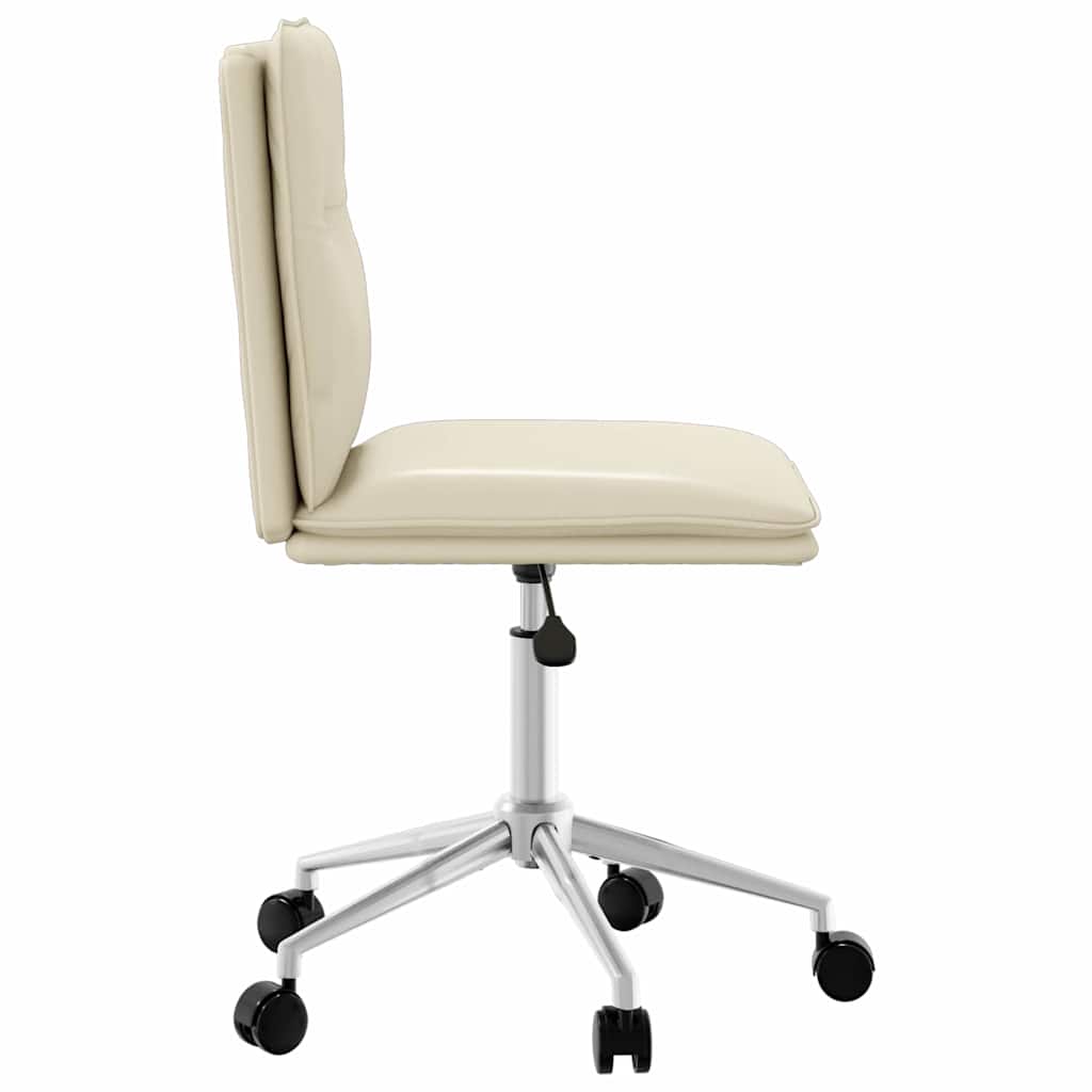 Sedie da Pranzo 4 pz Crema in Similpelle 3315690