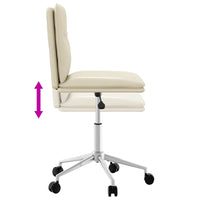 Sedie da Pranzo 4 pz Crema in Similpelle 3315690