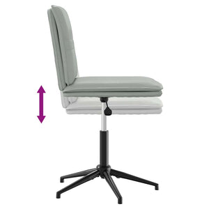 Sedie da Pranzo 6 pz Grigio Chiaro in Velluto