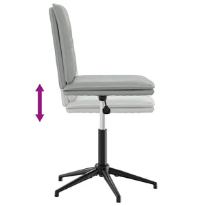 Sedie da Pranzo 6 pz Grigio Chiaro in Velluto 3315697