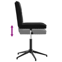 Sedie da Pranzo 6 pz Nere in Velluto 3315703