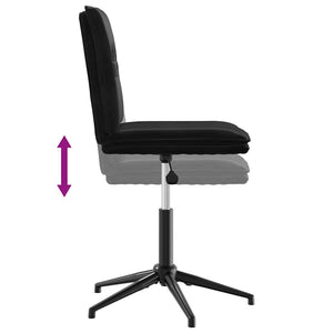 Sedie da Pranzo 6 pz Nere in Velluto 3315703