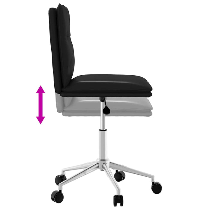 Sedie da Pranzo 6 pz Nere in Similpelle 3315716