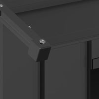 vidaXL Casetta per Cani con Tetto 85x107x81 cm Acciaio Zincato