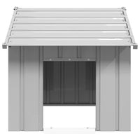 Casetta per Cani con Tetto 83x130x85 cm Acciaio Zincato