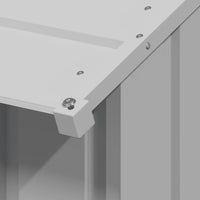 Casetta per Cani con Tetto 131x101x102 cm Acciaio Zincato 4100918