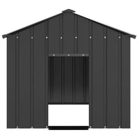 vidaXL Casetta per Cani con Tetto 113x153x101 cm Acciaio Zincato