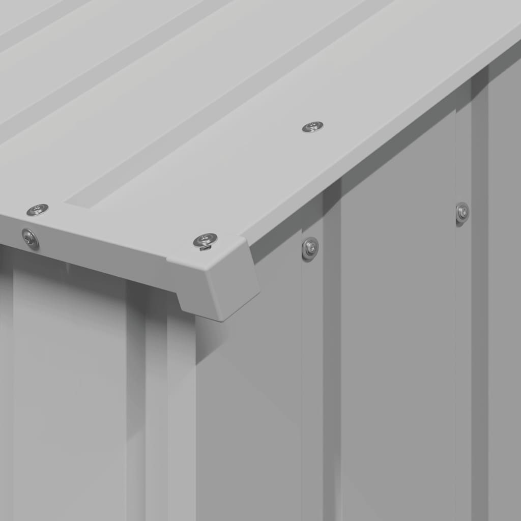 Casetta per Cani con Tetto 113x153x101 cm Acciaio Zincato