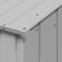 Casetta per Cani con Tetto 113x153x101 cm Acciaio Zincato