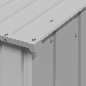 Casetta per Cani con Tetto 113x153x101 cm Acciaio Zincato