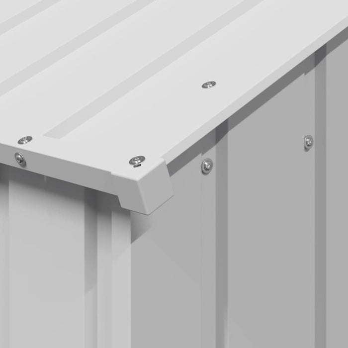 Casetta per Cani con Tetto 114x202x101 cm Acciaio Zincato 4100922