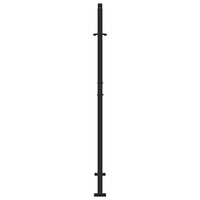 vidaXL Cancello Giardino Nero 105x155 cm in Acciaio Design Leggero