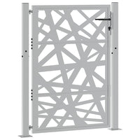 Cancello da Giardino 105x130 cm Acciaio Corten Design Leggero