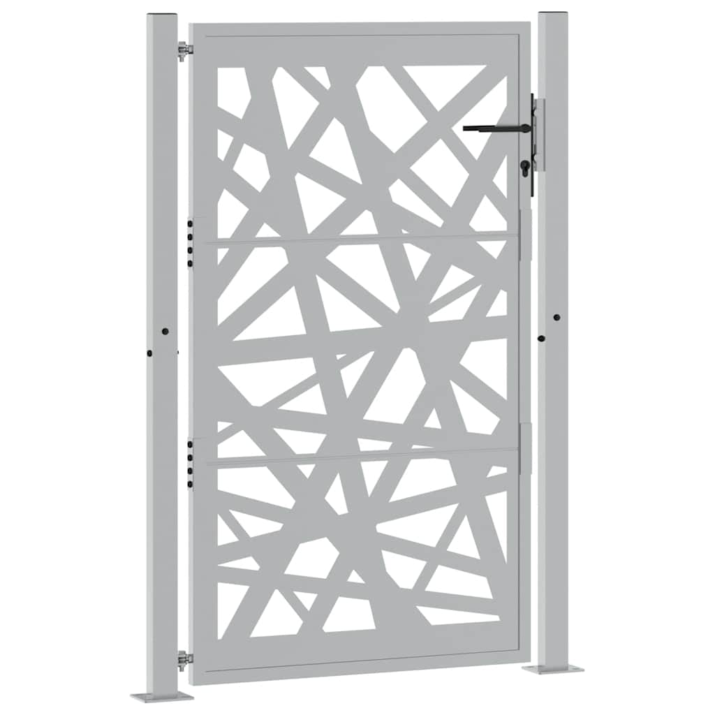 Cancello da Giardino 105x155 cm Acciaio Corten Design Leggero