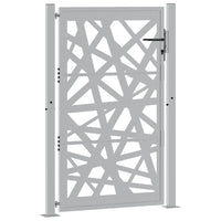 Cancello da Giardino 105x155 cm Acciaio Corten Design Leggero