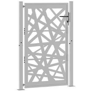 Cancello da Giardino 105x155 cm Acciaio Corten Design Leggero