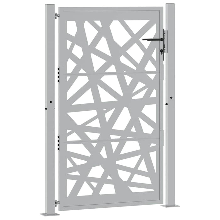 Cancello da Giardino 105x155 cm Acciaio Corten Design Leggero