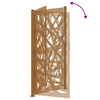 vidaXL Cancello da Giardino 105x205 cm Acciaio Corten Design Leggero