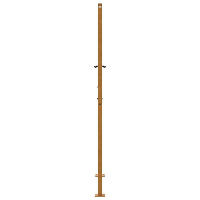 Cancello da Giardino 105x180 cm Acciaio Corten Design a Foglia 4100967