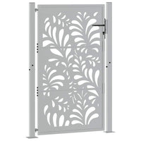 Cancello da Giardino 105x155 cm Acciaio Corten Design Ondulato 4100976