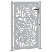 Cancello da Giardino 105x155 cm Acciaio Corten Design Ondulato