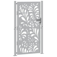 Cancello da Giardino 105x180 cm Acciaio Corten Design Ondulato 4100977