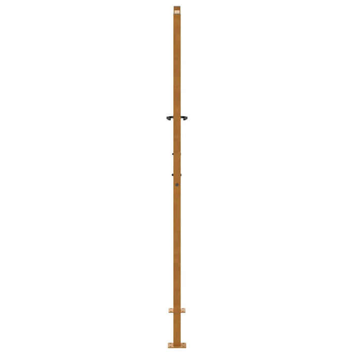 Cancello da Giardino 105x180 cm Acciaio Corten Design Ondulato 4100977